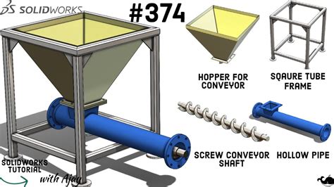 screw conveyor solidworks model|screw conveyor design.